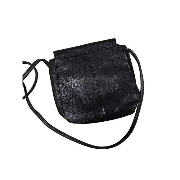 Fossil Black Smaller Pebble-Grain Leather Crossbody - Picture 7 of 9